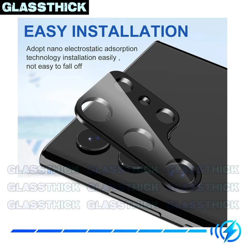 محافظ لنز دوربین گلستیک مدل 3D-GL مناسب برای گوشی موبایل سامسونگ Galaxy S24 Ultra
