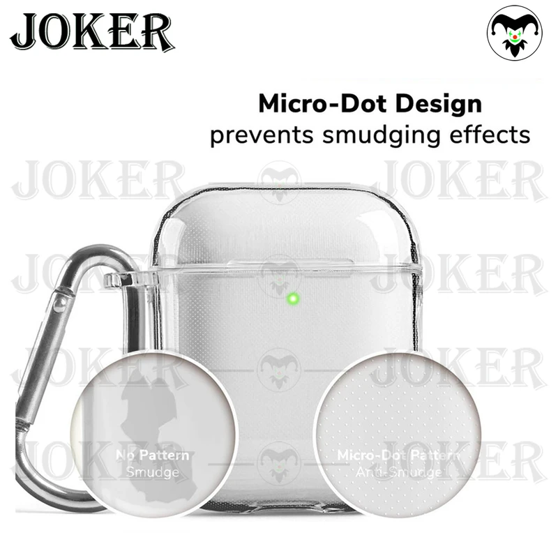 کاور جوکر مدل Clear-JK مناسب برای کیس اپل ایرپاد Airpods 1 / Airpods 2