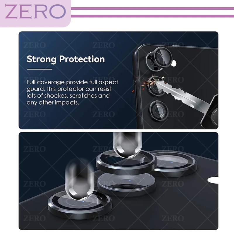 محافظ لنز دوربین رینگی زیرو مدل Ring-Metal-ZR مناسب برای گوشی موبایل سامسونگ Galaxy S23 Fe