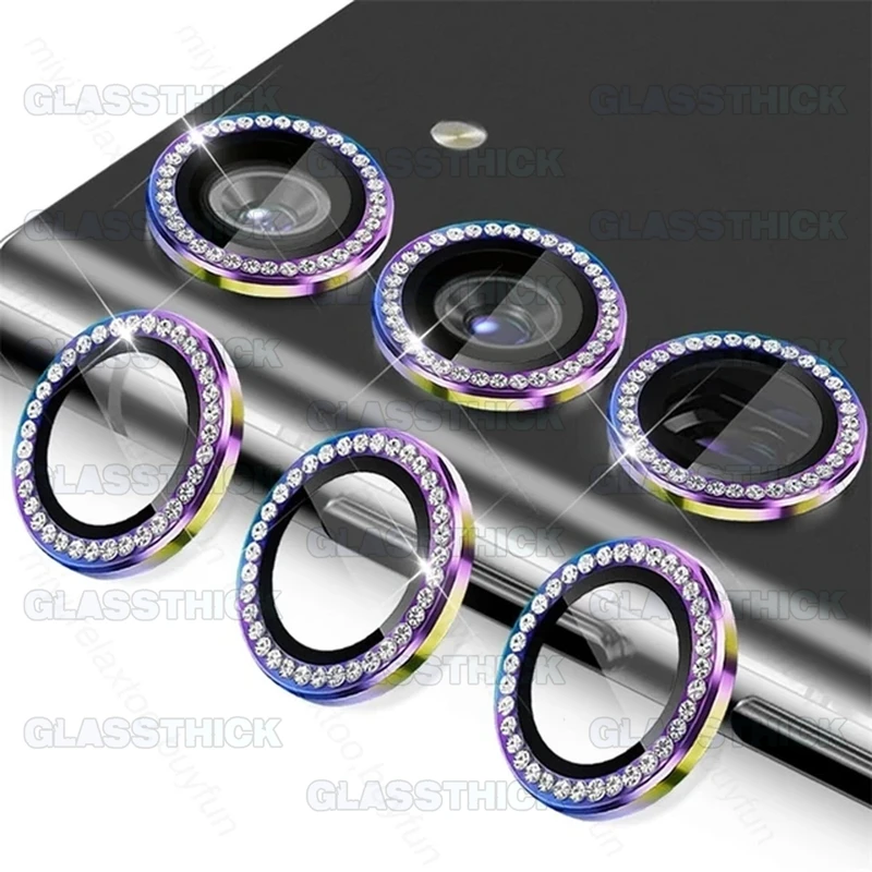 محافظ لنز دوربین گلستیک مدل Ring-Diamond-GL مناسب برای گوشی موبایل سامسونگ Galaxy S23 Fe