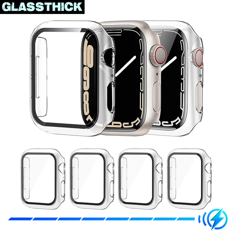 کاور گلستیک مدل GT-360 مناسب برای اپل واچ Series SE 2022 Aluminum Case 40mm / SE 2021 Aluminum Case 40mm / Series 5 40mm / Series 6 40mm / Series 4 40mm به همراه محافظ صفحه نمایش