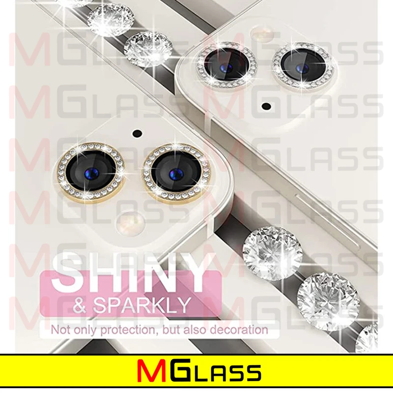محافظ لنز دوربین ام‌گلس مدل Metal Diamond مناسب برای گوشی موبایل اپل Iphone 12 Pro