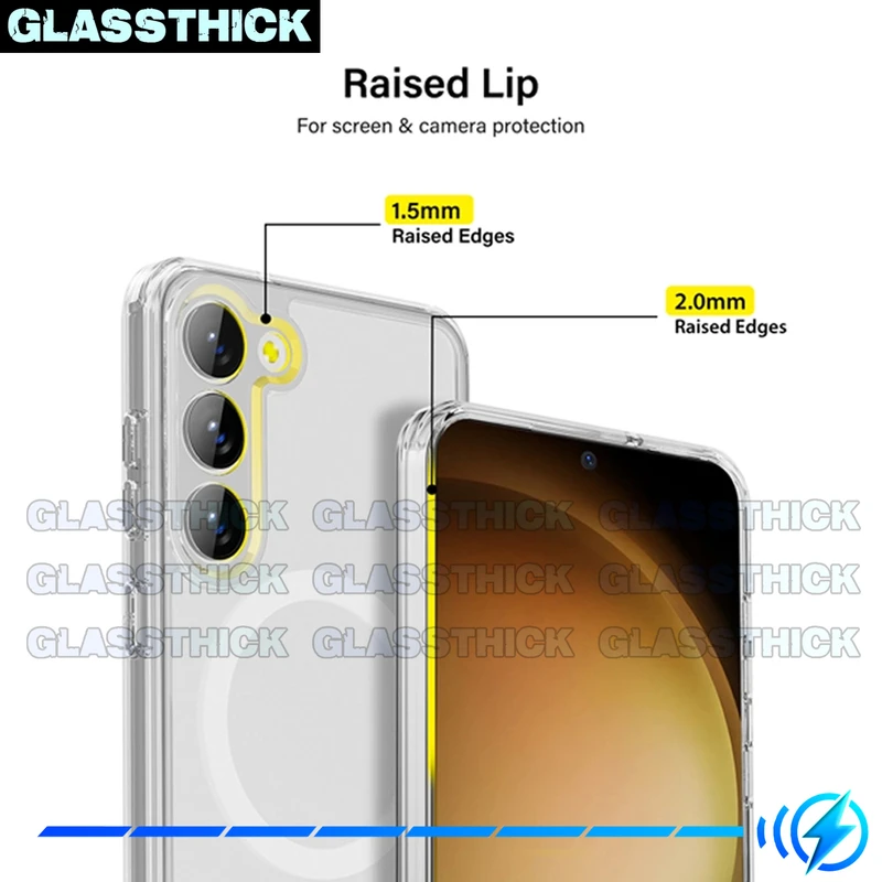 کاور گلستیک مدل Magsafe-GL مناسب برای گوشی موبایل سامسونگ Galaxy S23 FE
