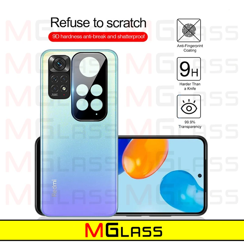 محافظ لنز دوربین ام‌گلس مدل 3D-MG مناسب برای گوشی موبایل شیائومی Redmi Note 11 4G