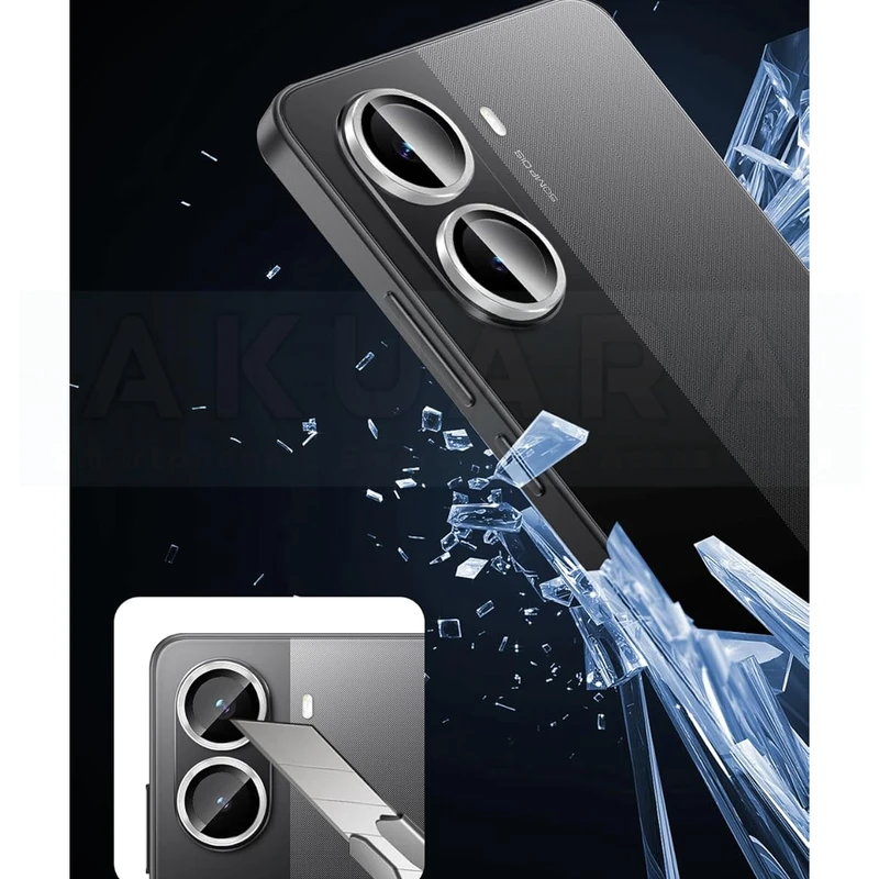 محافظ لنز دوربین رینگی آکوآرا مدل Ring MT مناسب برای گوشی موبایل شیائومی Poco X7 Pro