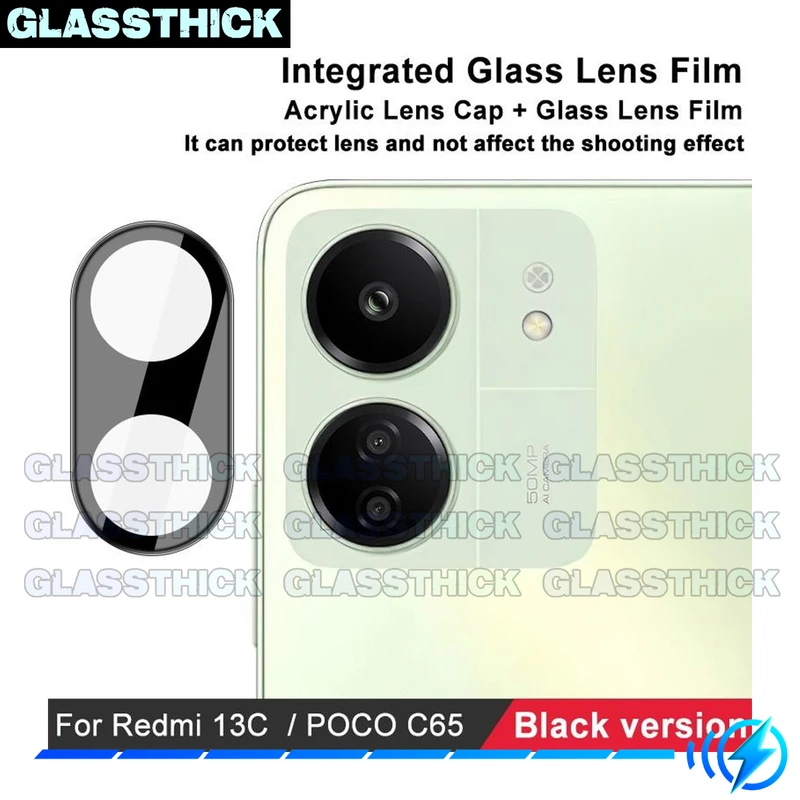 محافظ لنز دوربین گلستیک مدل 3D-GL مناسب برای گوشی موبایل شیائومی POCO C65