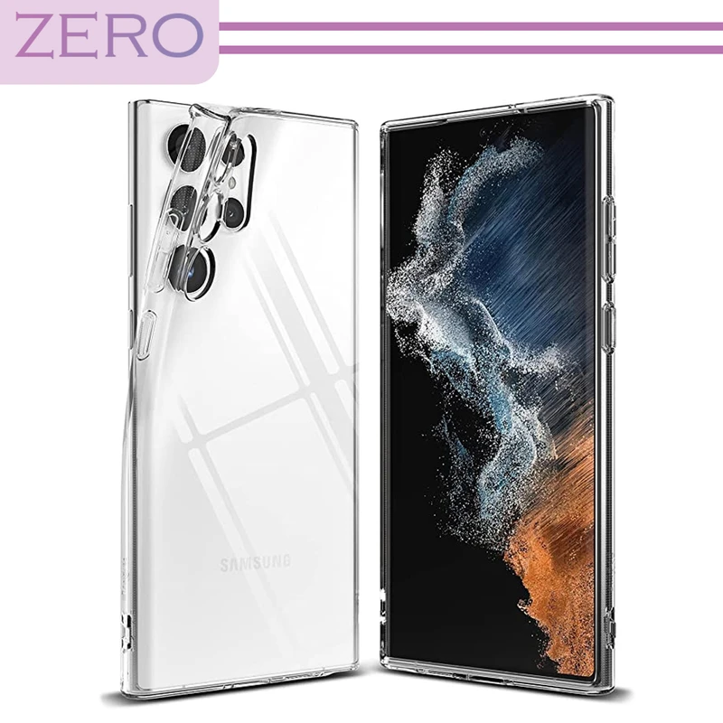 کاور زیرو مدل Clear مناسب برای گوشی موبایل سامسونگ Galaxy S22 Ultra