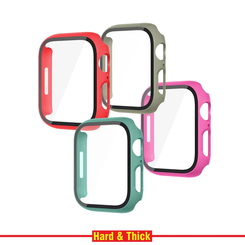 کاور هارد اند تیک مدل HT-360 مناسب برای اپل واچ Series SE 2022 Aluminum Case 44mm / SE 2021 Aluminum Case 44mm / Series 5 44mm / Series 6 44mm / SE 44mm به همراه محافظ صفحه نمایش