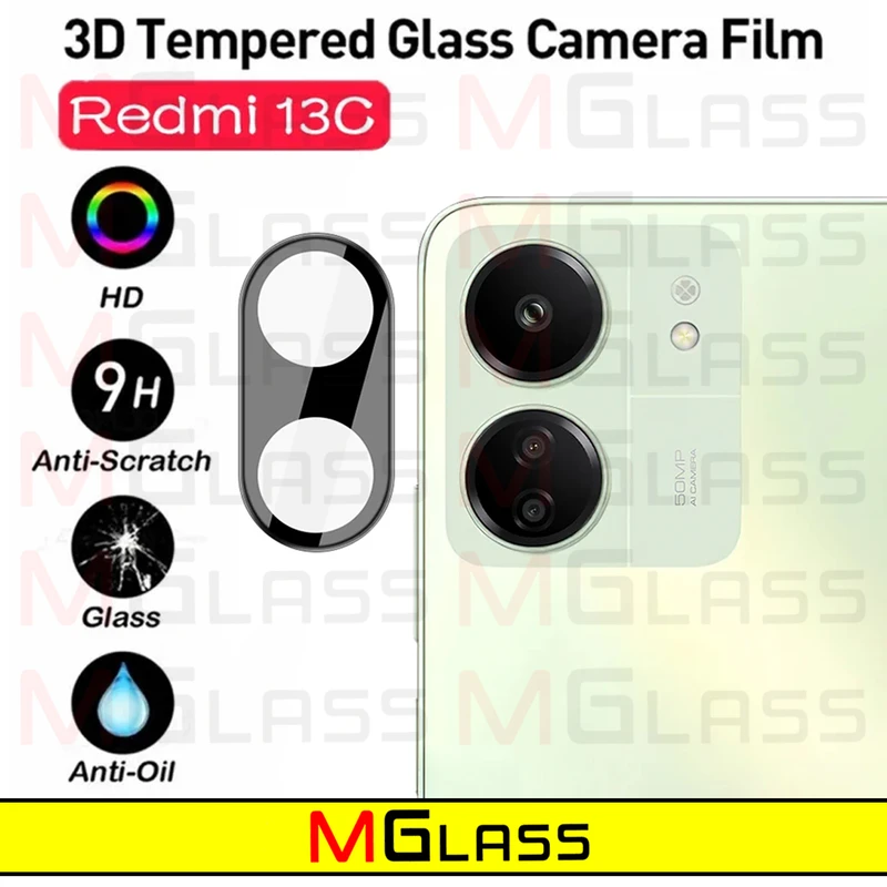 محافظ لنز دوربین ام‌گلس مدل 3D-MG مناسب برای گوشی موبایل شیائومی POCO C65