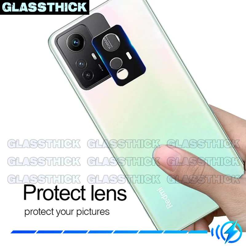محافظ لنز دوربین گلستیک مدل 3D-GL مناسب برای گوشی موبایل شیائومی Redmi Note 12S
