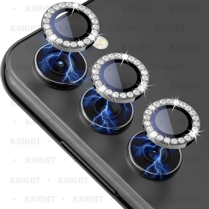 محافظ لنز دوربین نایت مدل Ring-Diamond-KT مناسب برای گوشی موبایل سامسونگ Galaxy A55