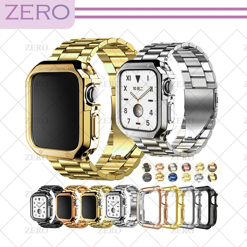 بند زیرو مدل 3Bid-Cover-ZR مناسب برای اپل واچ Series 8 Aluminum 45mm / Series 7 Aluminum 45mm به همراه کاور