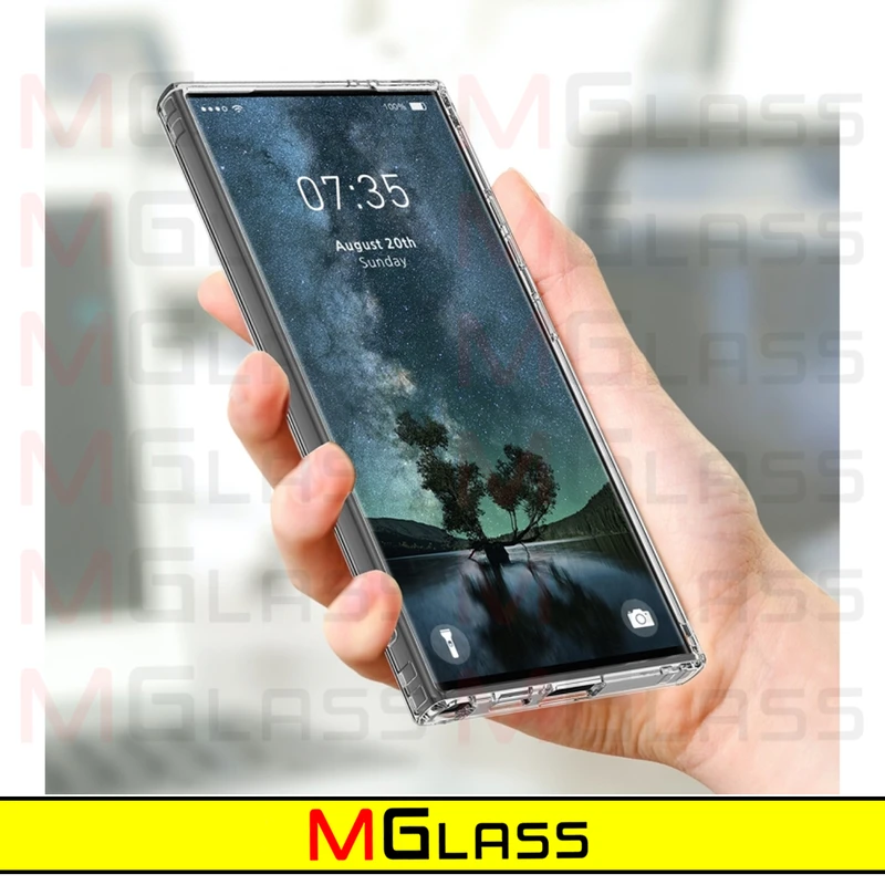 کاور ام‌گلس مدل Magsafe-MGL مناسب برای گوشی موبایل سامسونگ Galaxy S24 Ultra 5G به همراه محافظ صفحه نمایش گوشی