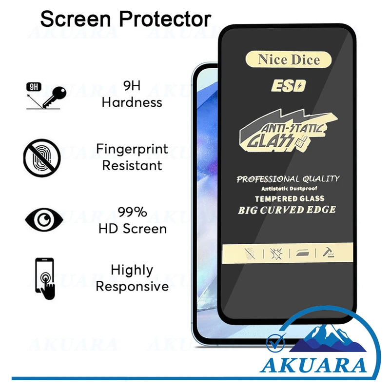 محافظ صفحه نمایش آنتی استاتیک آکوآرا مدل NC Antistatic AKU nas1 مناسب برای گوشی موبایل اپل Iphone 14 Pro