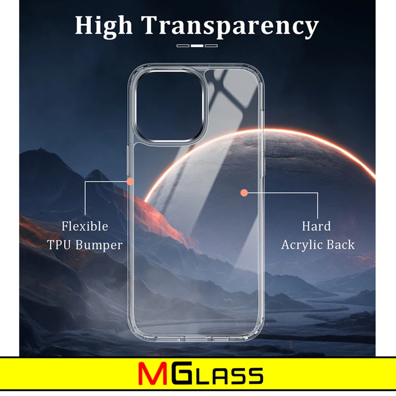 کاور ام‌گلس مدل Clear مناسب برای گوشی موبایل اپل iPhone 13 Pro