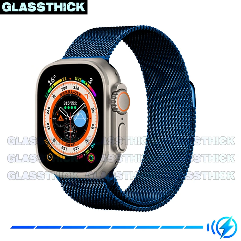 بند گلستیک مدل Milanese-GL مناسب برای ساعت هوشمند الترا T1000 Ultra 49mm
