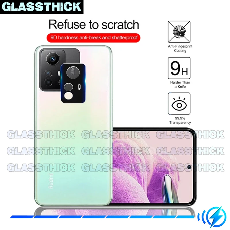 محافظ لنز دوربین گلستیک مدل 3D-GL مناسب برای گوشی موبایل شیائومی Redmi Note 12S