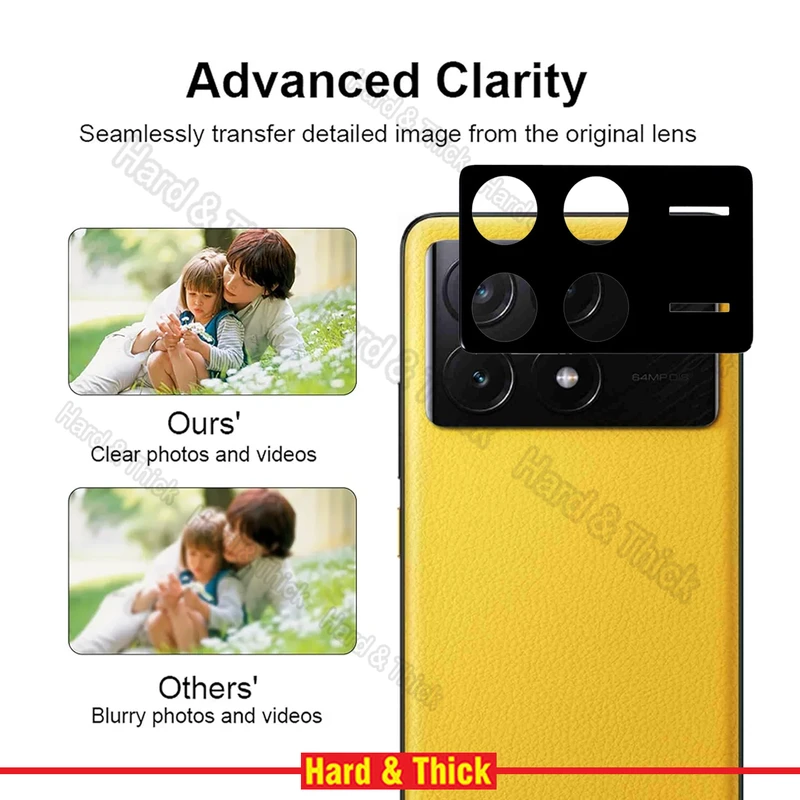 محافظ لنز دوربین هارد اند تیک مدل 3D-HT مناسب برای گوشی موبایل شیائومی Poco X6 Pro
