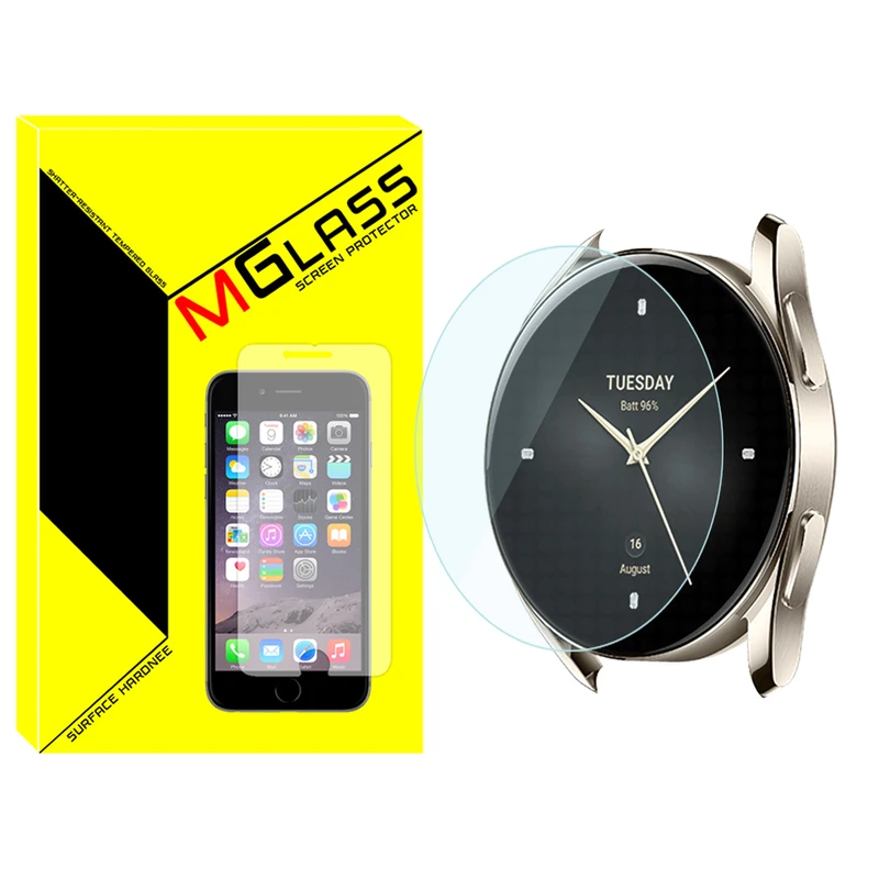 محافظ صفحه نمایش شیشه‌ای ام‌گلس مدل Glass-MG مناسب برای ساعت هوشمند شیائومی Watch S2 42mm