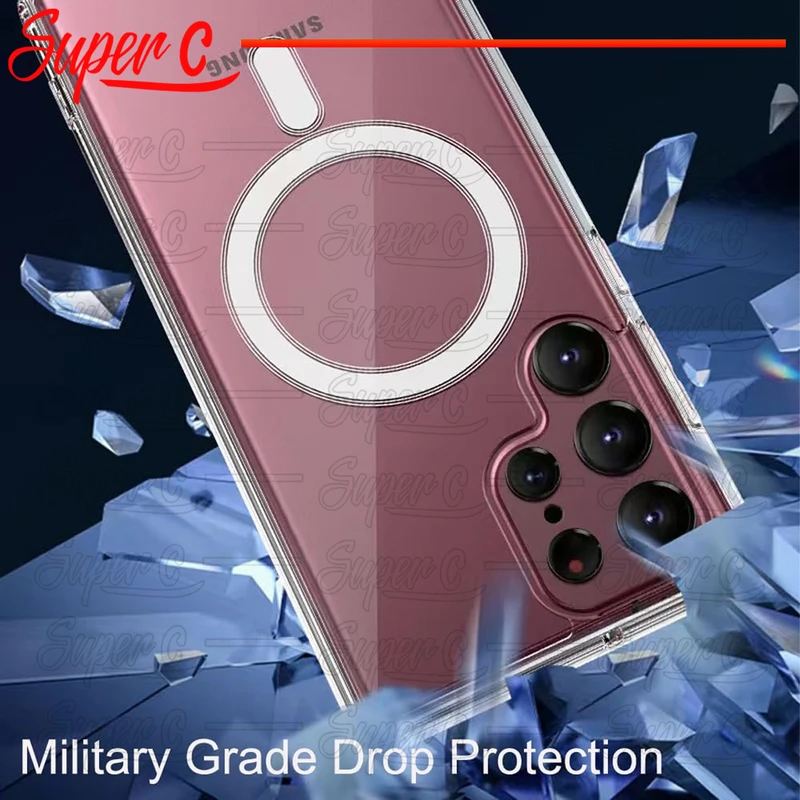 کاور سوپرسی مدل SC-Magsafe-Clear مناسب برای گوشی موبایل سامسونگ Galaxy S24 Ultra