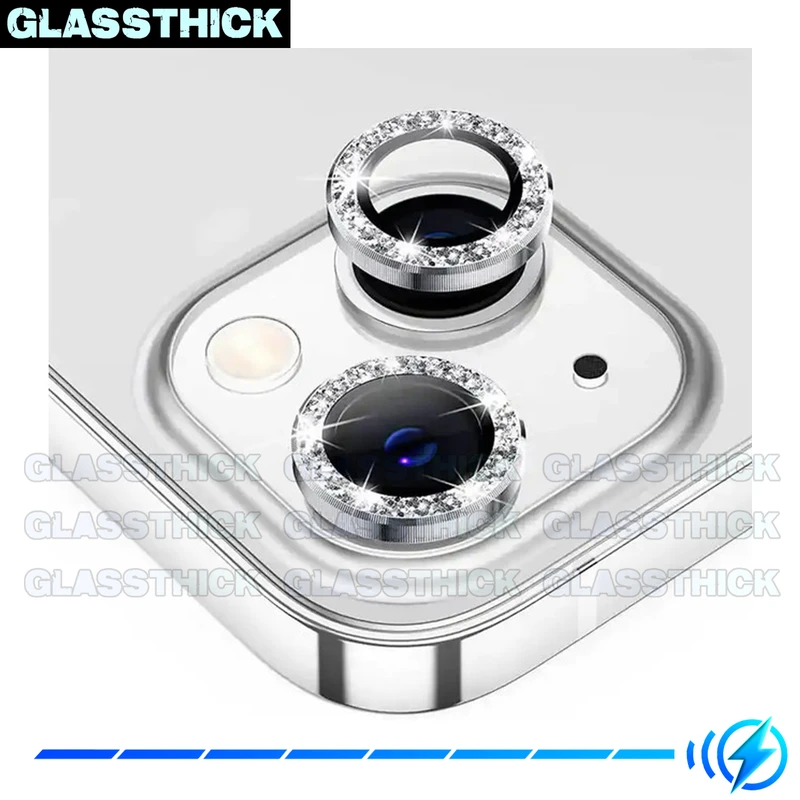 محافظ لنز دوربین گلستیک مدل Ring-Diamond مناسب برای گوشی موبایل اپل Iphone 11