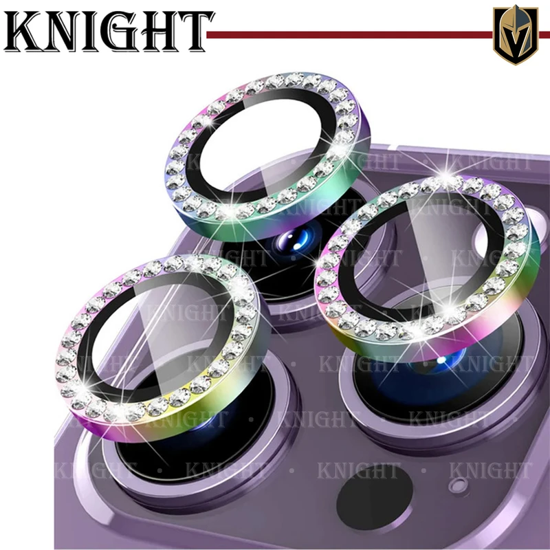 محافظ لنز دوربین نایت مدل Ring Diamond مناسب برای گوشی موبایل اپل Iphone 13 Pro / 13 Pro max