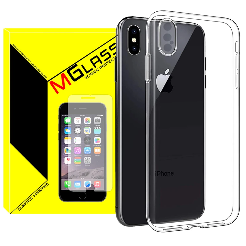 کاور ام‌گلس مدل Clear مناسب برای گوشی موبایل اپل iPhone XS Max