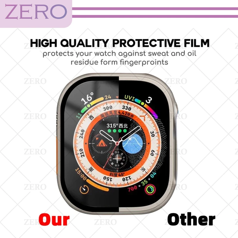 محافظ صفحه نمایش نانو زیرو مدل PMA-ZR مناسب برای اپل واچ Ultra / Ultra 2 49mm بسته دو عددی