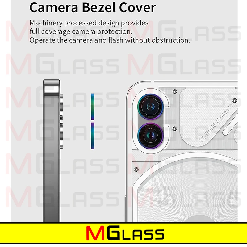 محافظ لنز دوربین رینگی ام‌گلس مدل Ring-Metal-MG مناسب برای گوشی موبایل ناتینگ Phone 1