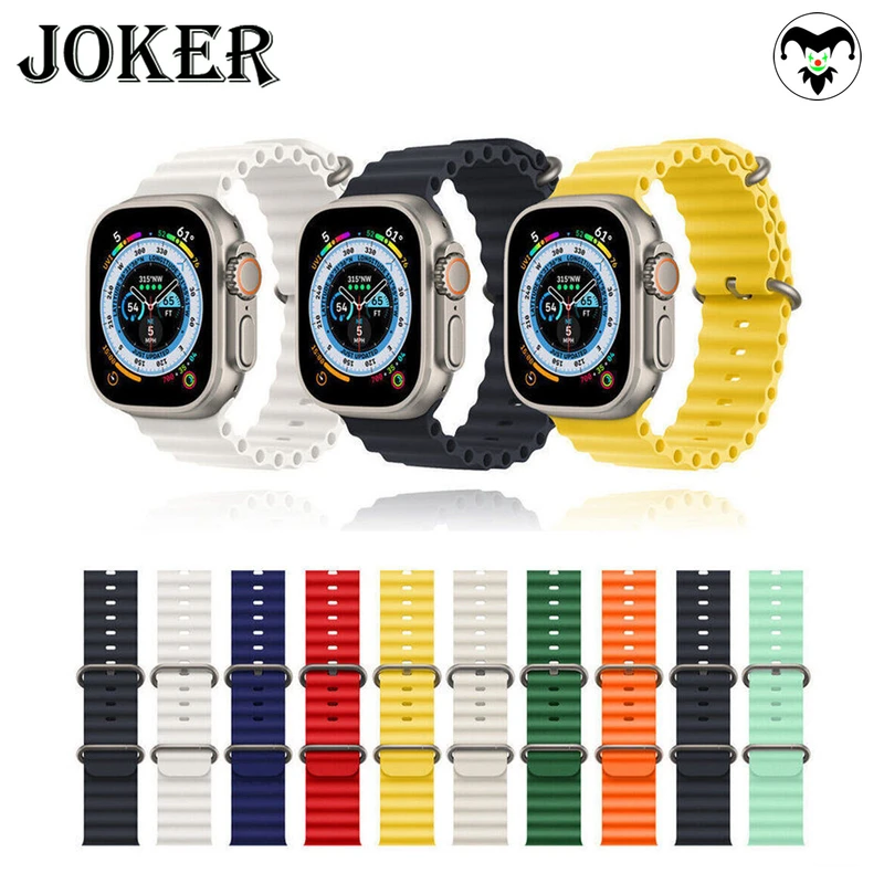 بند جوکر مدل Ocean مناسب برای اپل واچ Series 8 Aluminum 45 میلی متری