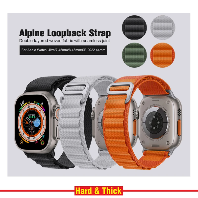 بند هارد اند تیک مدل Loop Alpine مناسب برای ساعت هوشمند هاینو تکو T92 Ultra Max