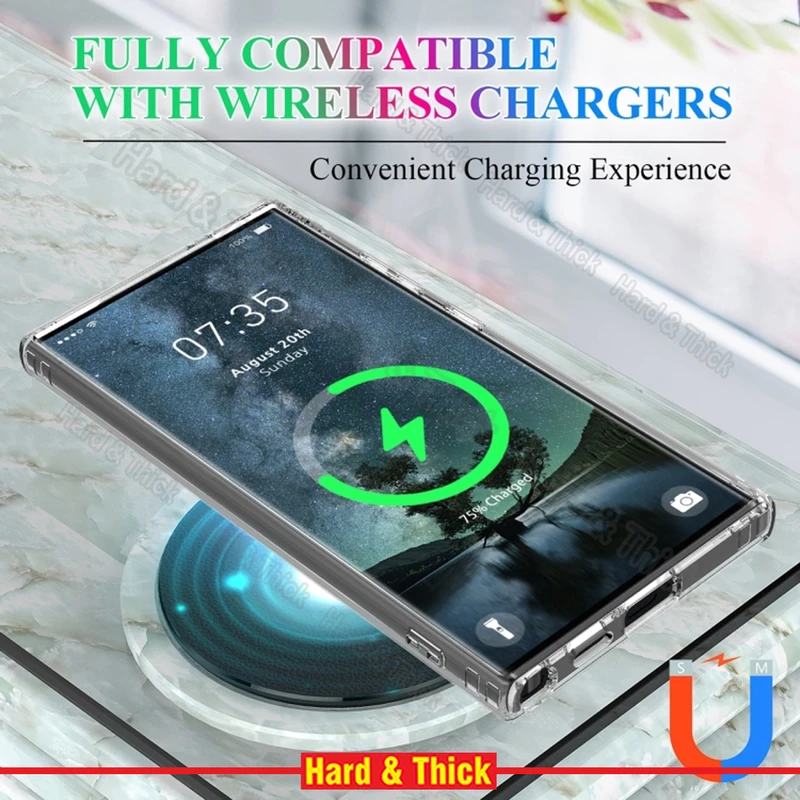 کاور هارد اند تیک مدل HT-Magsafe-Clear مناسب برای گوشی موبایل سامسونگ Galaxy S24 Ultra