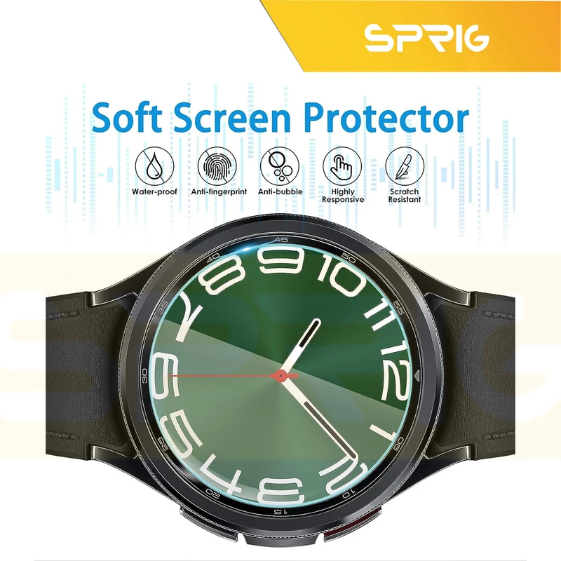 کاور اسپریگ مدل SPG مناسب برای ساعت هوشمند سامسونگ Galaxy Watch 6 Classic 47mm به همراه محافظ صفحه نمایش