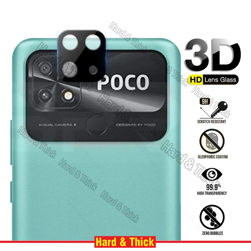 محافظ لنز دوربین هارد اند تیک مدل 3D-HT مناسب برای گوشی موبایل شیائومی Poco C40 / Redmi 10C