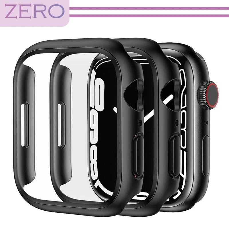 کاور زیرو مدل ZR-360 مناسب برای اپل واچ Series 8 Aluminum 41mm / Series 7 Aluminum 41mm به همراه محافظ صفحه نمایش