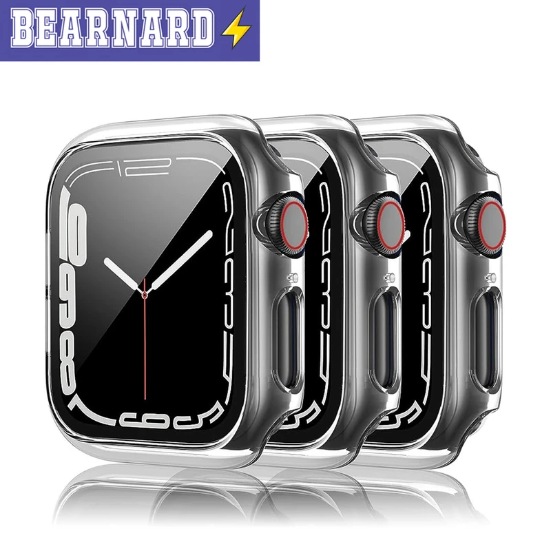 کاور برنارد مدل BR-360 مناسب برای اپل واچ Series SE 2022 Aluminum Case 44mm / SE 2021 Aluminum Case 44mm / Series 5 44mm / Series 6 44mm / SE 44mm به همراه محافظ صفحه نمایش