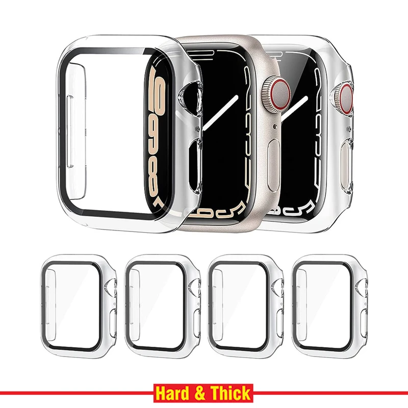 کاور هارد اند تیک مدل HT-360 مناسب برای اپل واچ Series SE 2022 Aluminum Case 44mm / SE 2021 Aluminum Case 44mm / Series 5 44mm / Series 6 44mm / SE 44mm به همراه محافظ صفحه نمایش