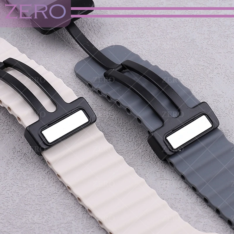 بند زیرو مدل Ocean-ORG-ZR مناسب برای اپل واچ Series SE 2022 44mm / SE 2021 44mm / Series 4 44mm / Series 5 44mm / Series 6 44mm / SE 44mm