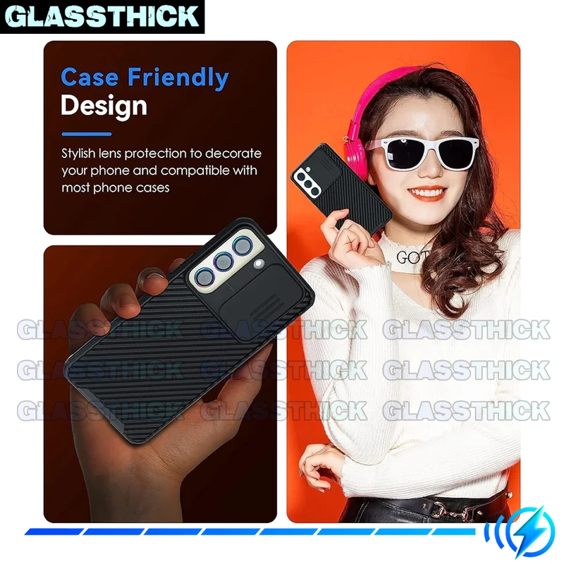 محافظ لنز دوربین گلستیک مدل Ring-Metal-GL مناسب برای گوشی موبایل سامسونگ Galaxy A55