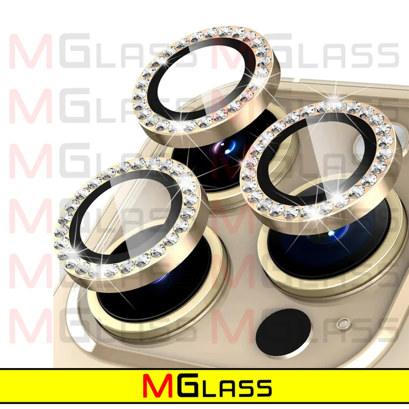 محافظ لنز دوربین ام‌گلس مدل Ring-Diamond مناسب برای گوشی موبایل اپل Iphone 11 Pro / 11 Pro Max