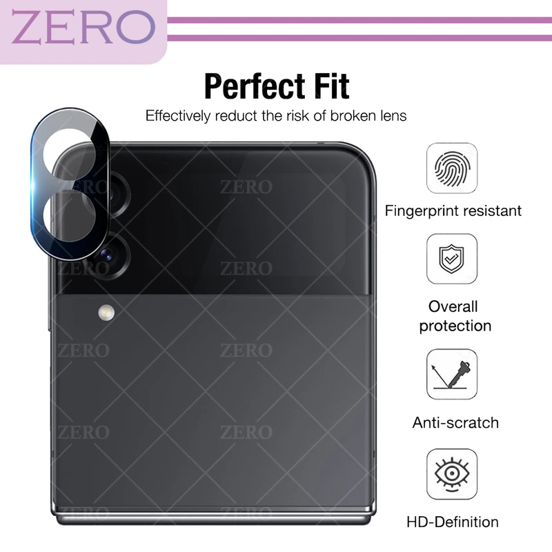 محافظ لنز دوربین زیرو مدل 3D-ZR مناسب برای گوشی موبایل سامسونگ Galaxy Z Flip 4