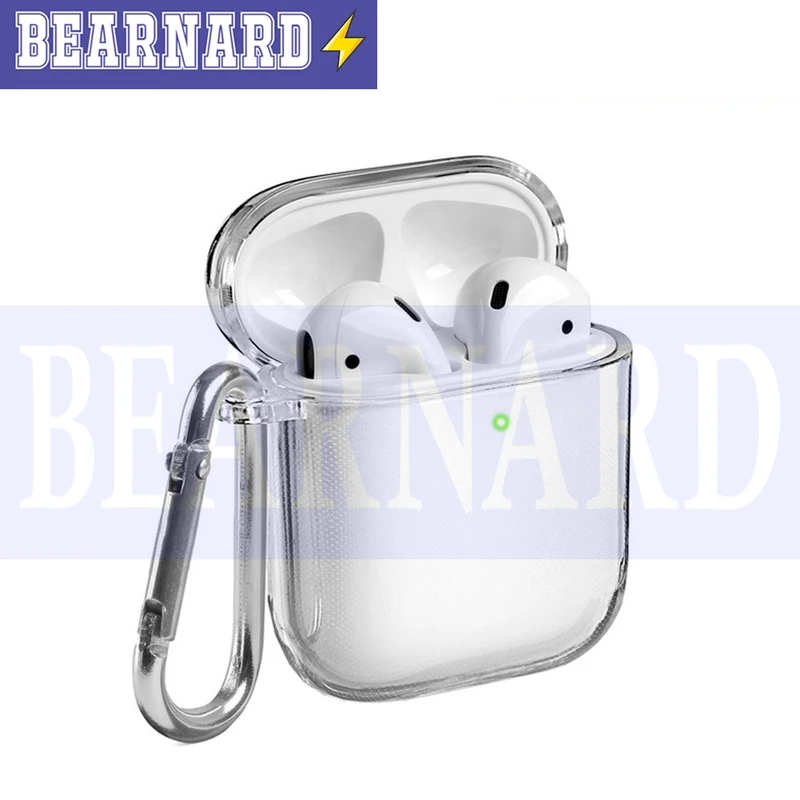 کاور برنارد مدل Clear-BR مناسب برای کیس اپل ایرپاد Airpods 1 / Airpods 2