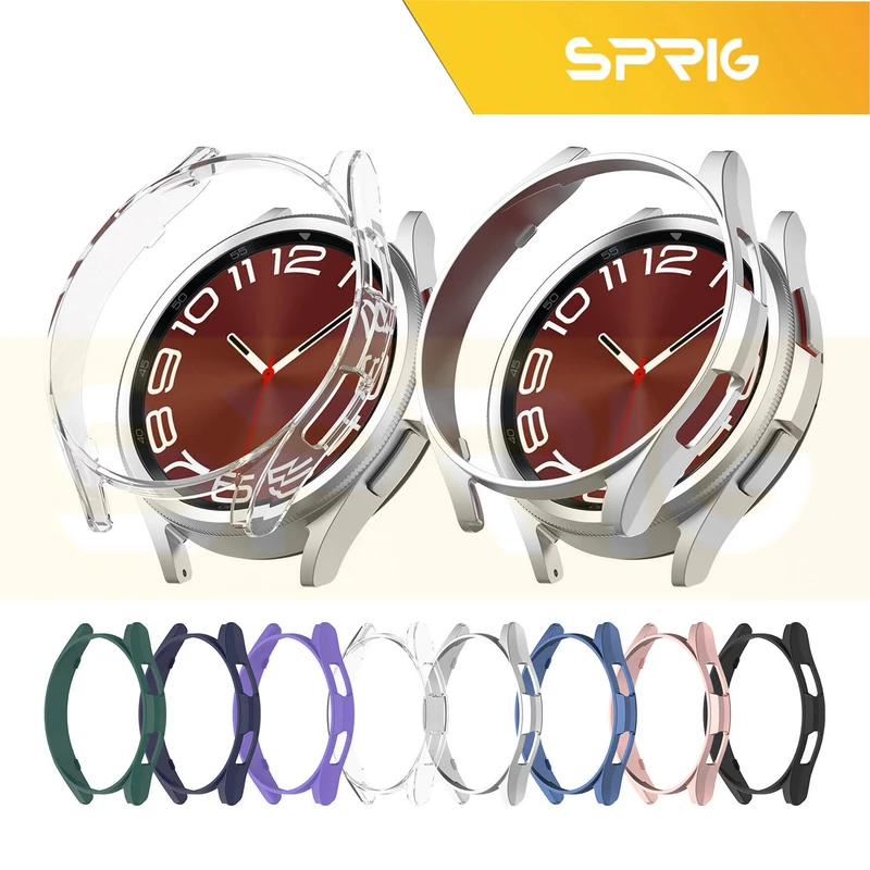کاور اسپریگ مدل SPG مناسب برای ساعت هوشمند سامسونگ Galaxy Watch 6 Classic 47mm به همراه محافظ صفحه نمایش