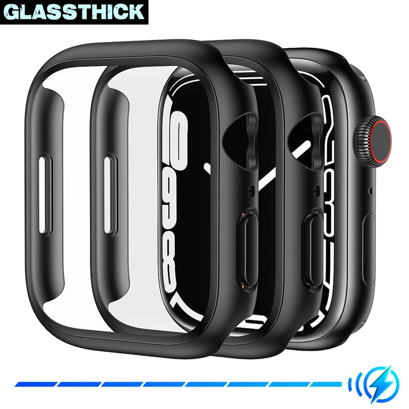 کاور گلستیک مدل GT-360 مناسب برای اپل واچ Series SE 2022 Aluminum Case 44mm / SE 2021 Aluminum Case 44mm / Series 5 44mm / Series 6 44mm / SE 44mm به همراه محافظ صفحه نمایش