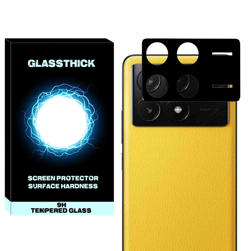 محافظ لنز دوربین گلستیک مدل 3D-GL مناسب برای گوشی موبایل شیائومی Poco X6 Pro