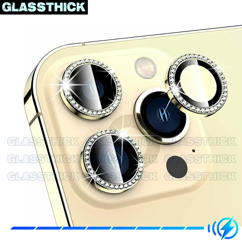 محافظ لنز دوربین گلستیک مدل Ring Metal Diamond مناسب برای گوشی موبایل اپل Iphone 14 Pro / 14 Pro max