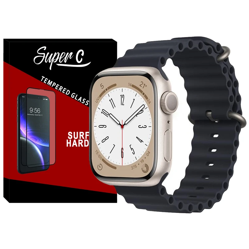 بند سوپرسی مدل Ocean مناسب برای اپل واچ Series 3 38 میلی متری