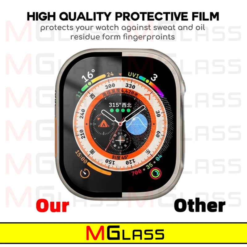 محافظ صفحه نمایش نانو ام‌گلس مدل PMA-MG مناسب برای اپل واچ Ultra / Ultra 2 49mm