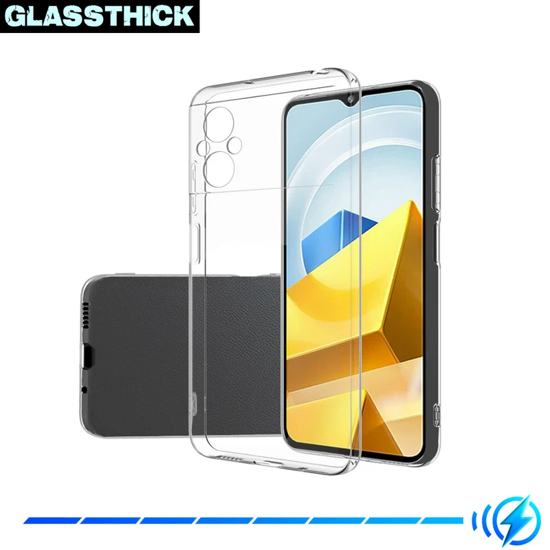 کاور گلستیک مدل Clear مناسب برای گوشی موبایل شیائومی Poco M5 4G / M4 5G