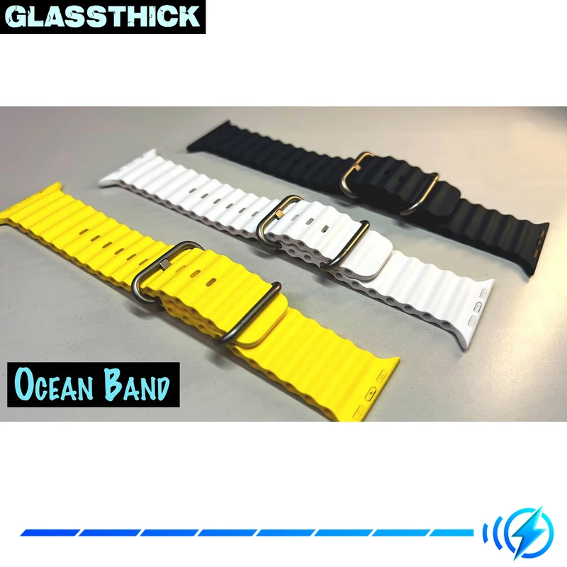 بند گلستیک مدل Ocean مناسب برای اپل واچ Series 2 42 میلی متری